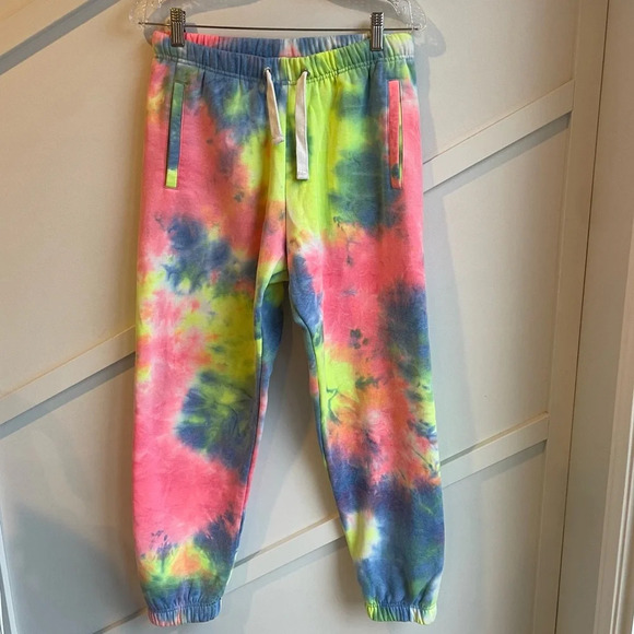 Sommer Ray Tie Dyed Rainbow Cotton Jogger Sweatpants size M - Picture 1 of 5